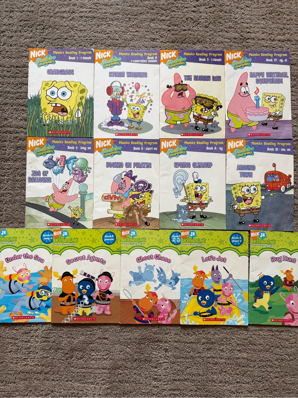 Nickelodeon Phonics Reading Program Booklet Set - SpongeBob & Backyardigans